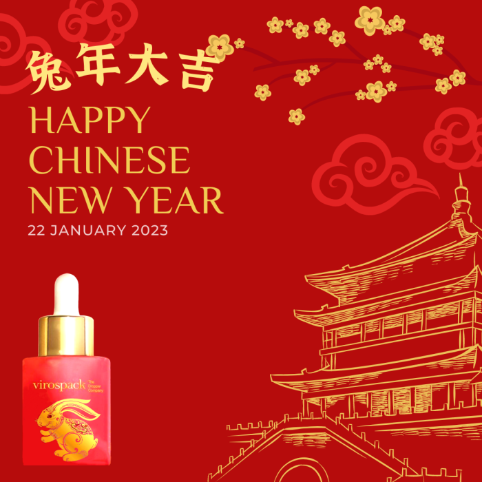Dressed in red and gold, Virospack wishes you a happy Chinese new year!
